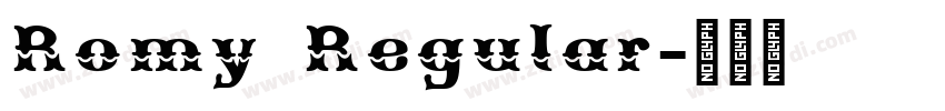 Romy Regular字体转换